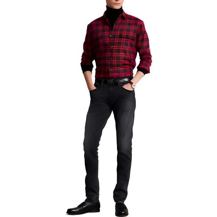 Polo Ralph Lauren FW22 Plaid Twill Long Sleeve Shirt Men Shirts Multicolor MNPOWOV16822610-999