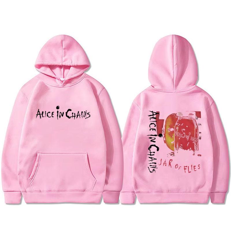 Rockband Alice in Chains Jar of Flies Album Hoodie Herren Damen Vintage Lässig Fleece Baumwolle Sweatshirt Männermode Streetwear