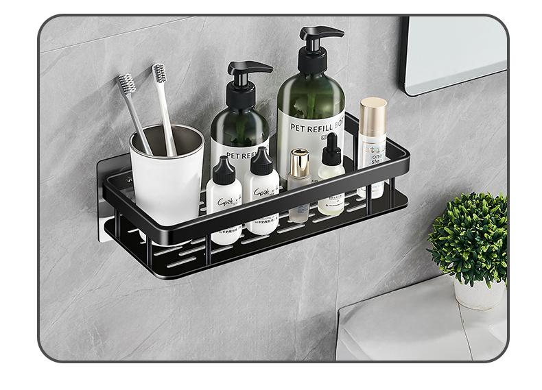Bathroom Shelf 2 Pcs - Black