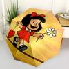 1pc Mafalda Umbrella Portable 8-rib Structure Suitable for All Seasons, Home, Travel, Outdoor Umbrella