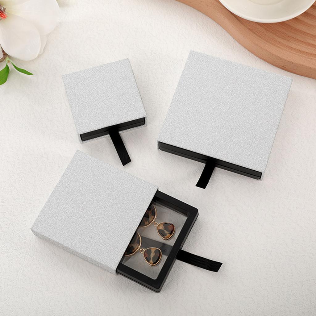 13 Colors Drawer Suspension Drawer Box Earrings Necklace Rings Storage Jewelry Box PE Film Jewelry Packaging Box