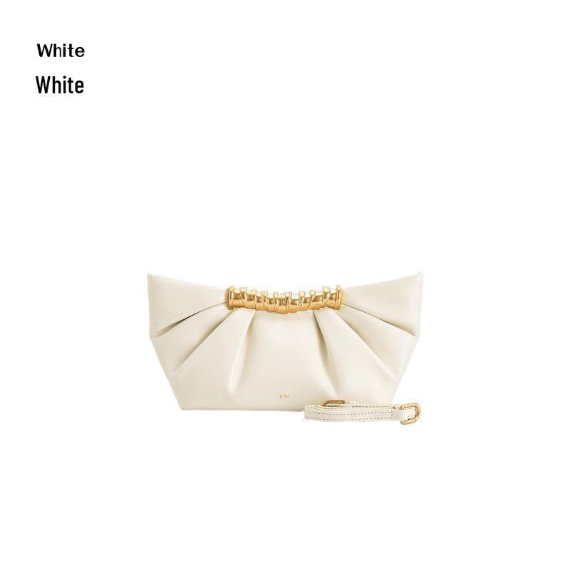JW PEI 2025 Spring/Summer High-End Ruched Clutch Bag for Women