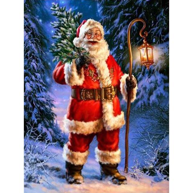 DIY 5D Full Drill Diamond Painting Santa Claus Embroidery Cross Stitch Mosaic Home Decor Gift