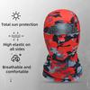 Camouflage Cycling Face Guard Neck Gaiter UV Protection Breathable Outdoor Motorcycle Helmet Liner Bandana Balaclava Neck Scarf Face Shield