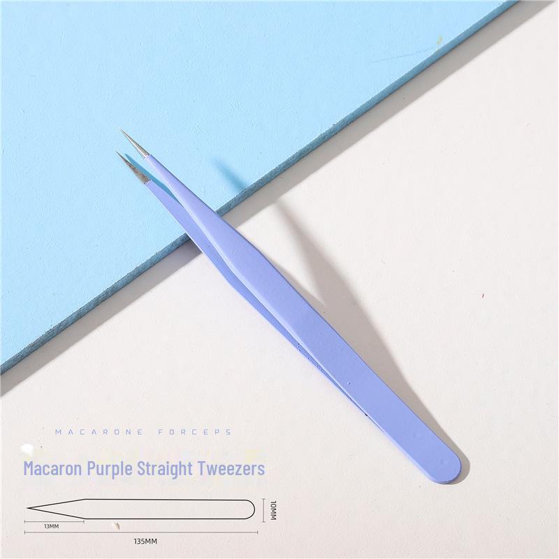 Professional Anti-Static Elbow Tweezers for Nail & Jewelry Rhinestone Stickers