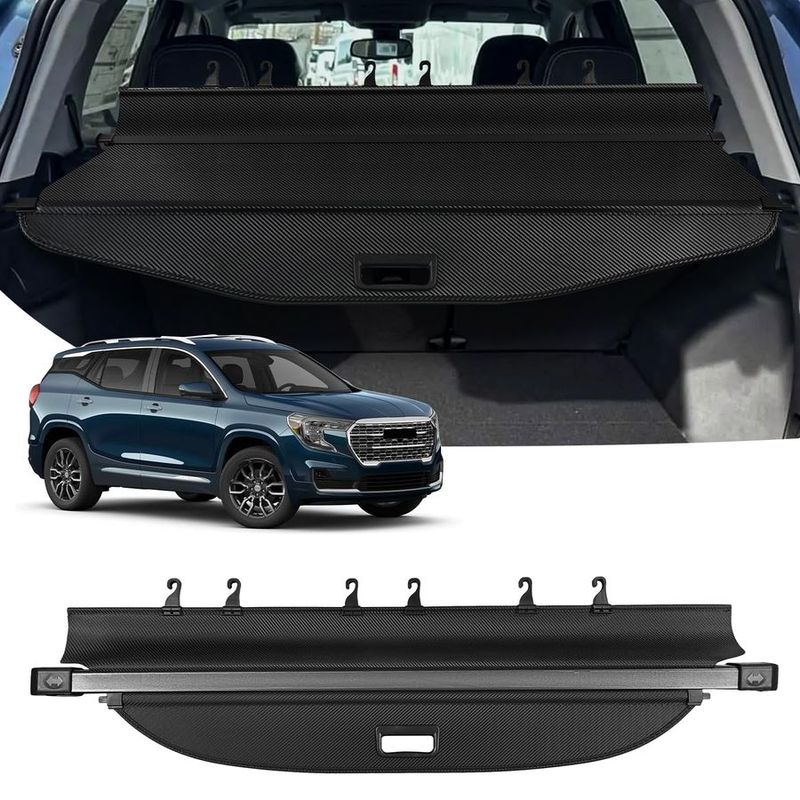 Cargo Cover for 20182023 2024 Chevy Chevrolet Equinox GMC Terrain Accessories Retractable Trunk Cover All Weather Shielding Shad