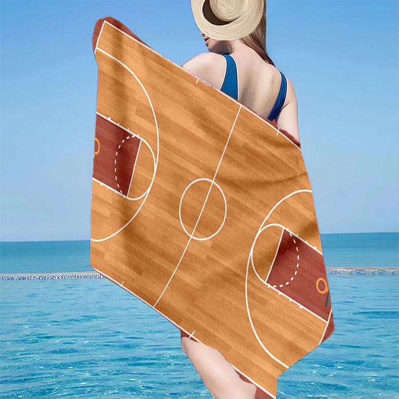 Basketball On Fire And Ice Beach Towel, Super Soft Microfiber, Gift for Her/Him, Birthday, for Pool, Beach, Travel, Home Decor Fan gifts