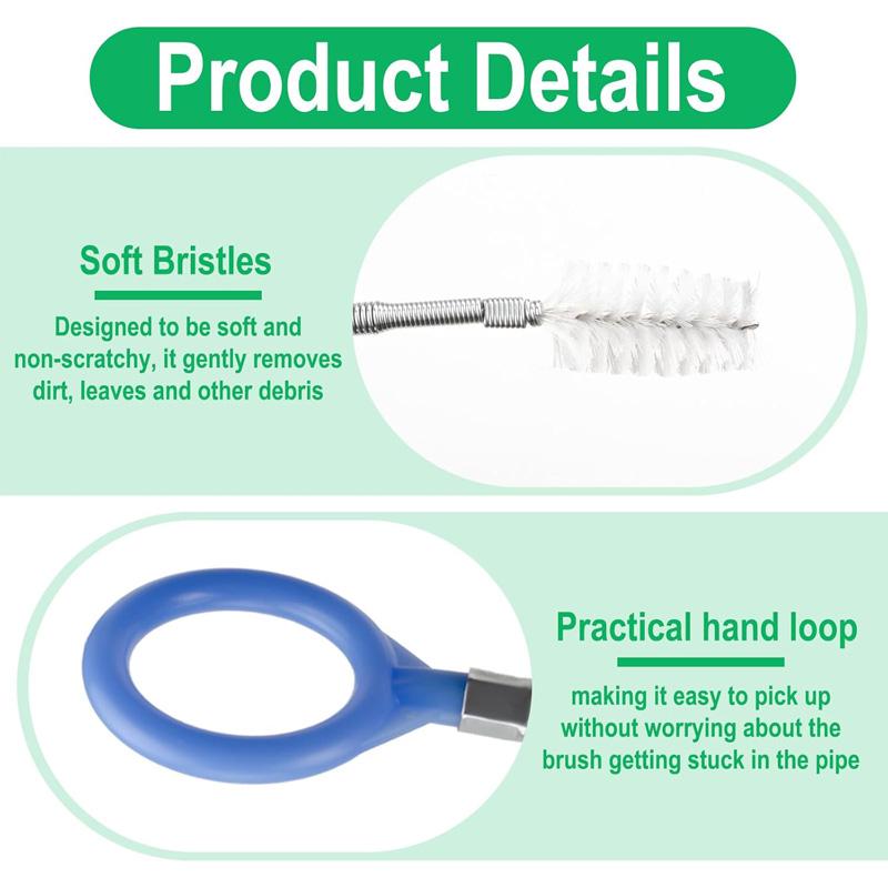 Auto Sunroof Drain Cleaning Tools 118/78 Inch Flexible Tube with Cleaning Brush Pipe Drain Dredge Car Sunroof Drain Cleaner