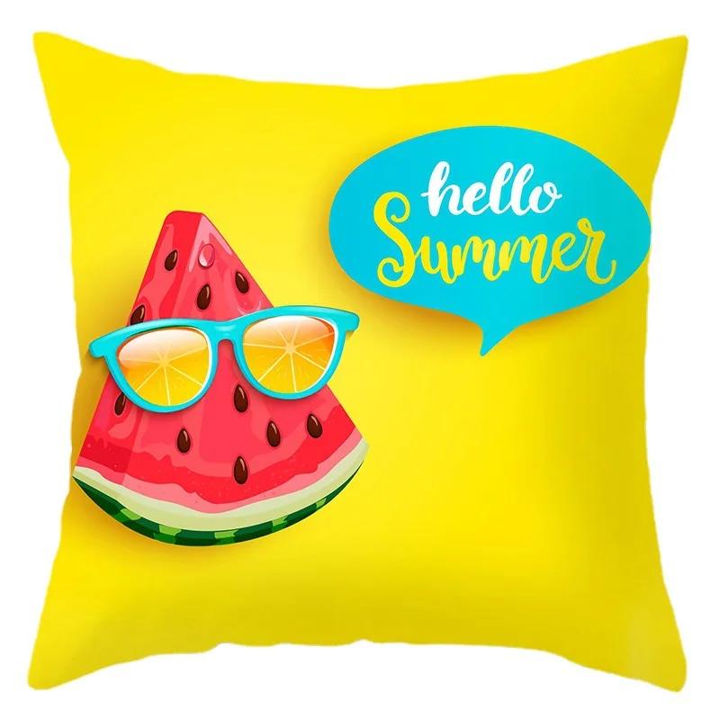 Sofa Bed  Pillowcase Bedroom Home Decor Summer Fruit  Hawaiian Holiday