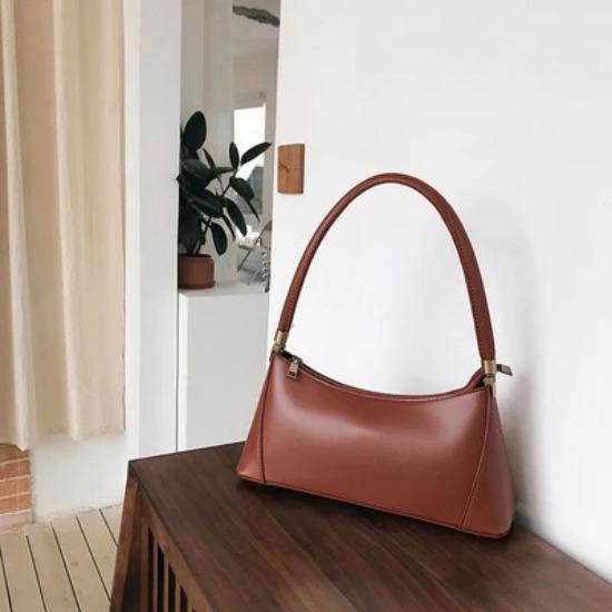 Borsa a tracolla vintage in pelle coreana per donna, borsa firmata, pochette elegante e solida