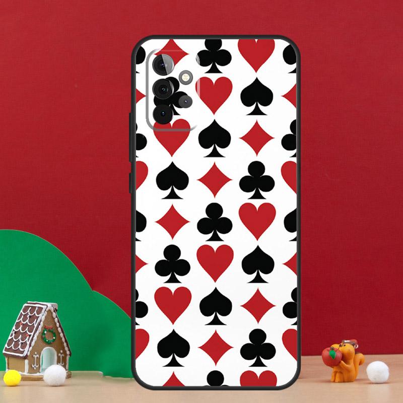 CASINO PLAYING CARDS Case For Samsung Galaxy A56 A33 A13 A36 A23 A52 A32 A12 A54 A34 A14 A16 A53 A15 A35 A55 A17