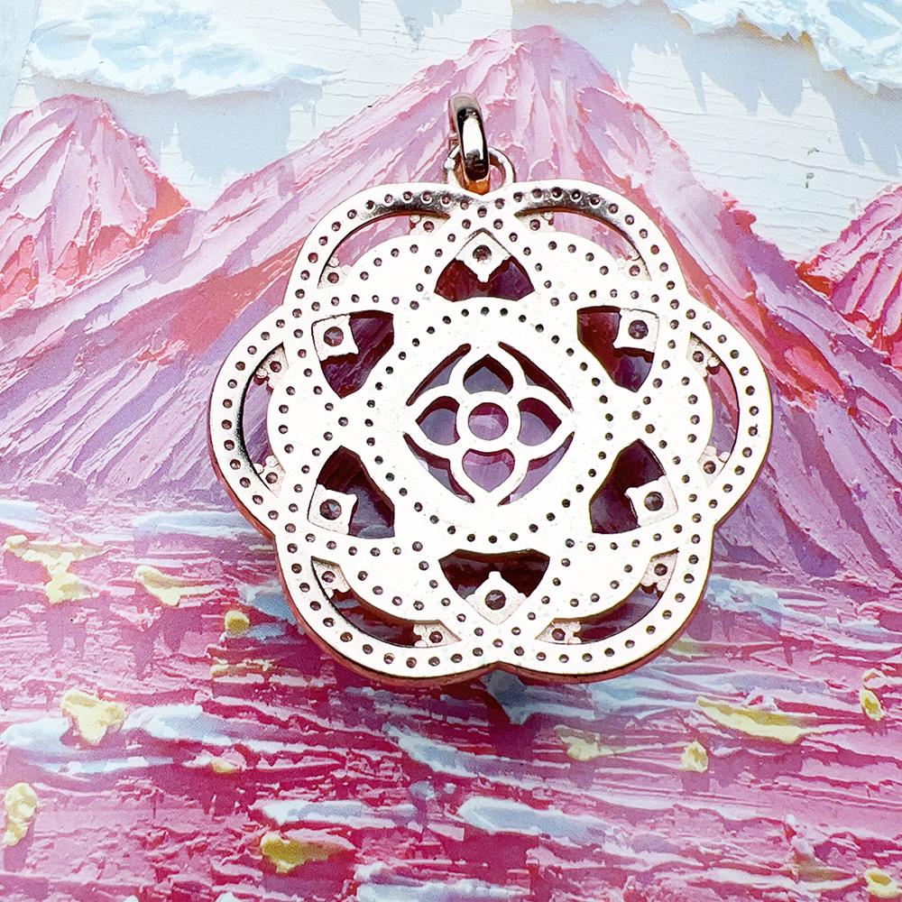 Rose Flower Ornament Pendant Brand New Jewelry Accessories Romantic Gift For Women
