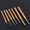 6pcs Cylindrical Punch Chisel 3mm 4mm 5mm 6mm 7mm 8mm Cylinder Punch Set Pin Punch Center CR-MN Steel Hand Tools Accessories
