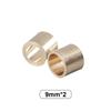 9/10MM 2Stk Snooker Queue Stock Kappen Pool Billard Spitze Reifen Kupfer Ersetzen Billard Kopf Spitzen Reifen Reparatur Kleines Loch