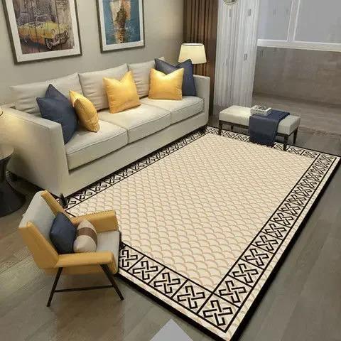 Chinese Style Simple Household Mat Soft Luxury Carpet for Living Room Non-slip Bedroom Modern Luxury Decoration Tapetes Area Rug