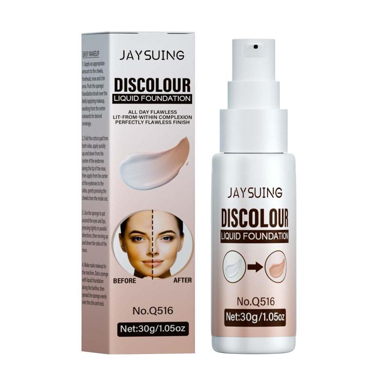 Long-lasting and Portable Concealer Liquid Foundation, Resistant To Color Fading, Warm Skin Tone Foundation