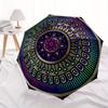 1pc Mandala Design Automatic Umbrella High Quality Canopy, Portable Folding Umbrella with, Ideal Gift for - Travel, Everyday, Formal Events,