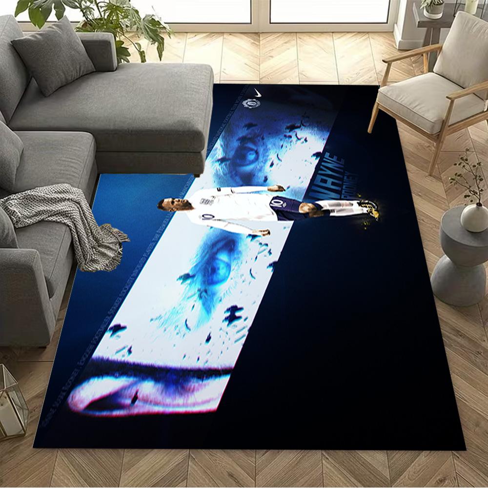 Football Player Action Floor Mat Design for Decorate room Foyer Balcony Bedrooms Anti-slip Rug Decorate Offices