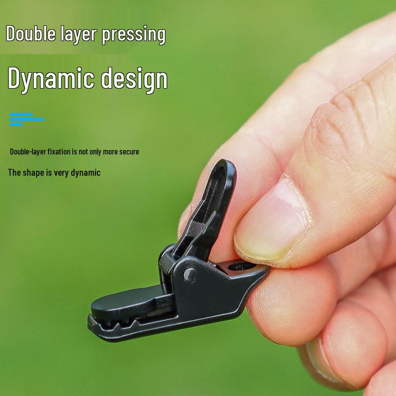 In-Stock Windproof Waterproof Tent Clips – Reinforced Multi-functional Rope Buckles