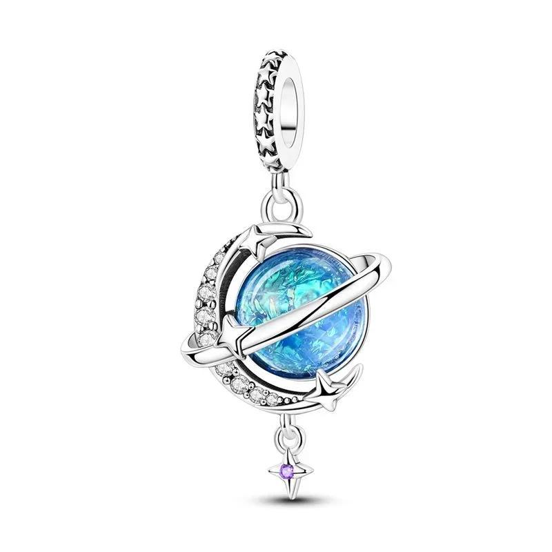  Breloques Étoile & Lune en Cuivre Original Boucles d'Oreilles Bague Perles Pendentif Convient Bracelet Collier Bricolage Bijoux Fins Cadeau