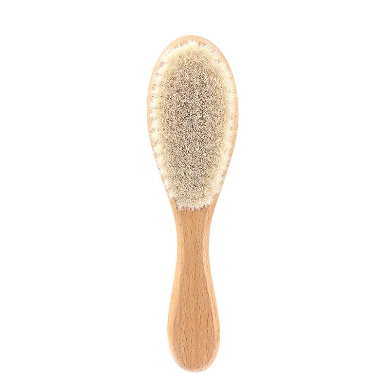 Private Label Foldable Wooden Scalp Massage Texture Hairbrush Soft Boar Bristle Hair Styling Beard Grooming Wave Brush