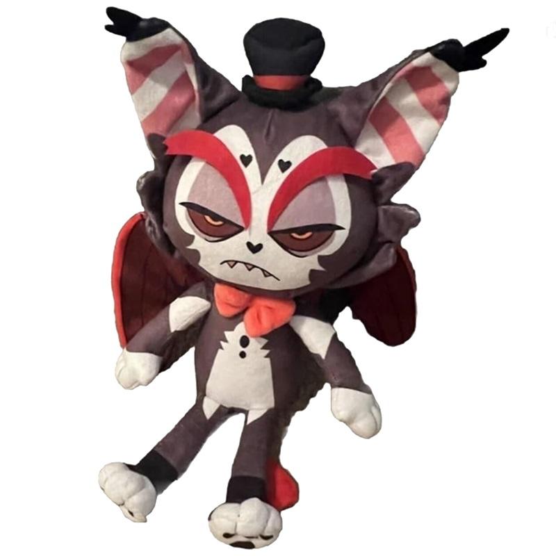 New Hazbins El Plush Doll Alastor Cartoon Doll Kawaii Soft Stuffed Doll Home Decoration Birthday Gift For Kid