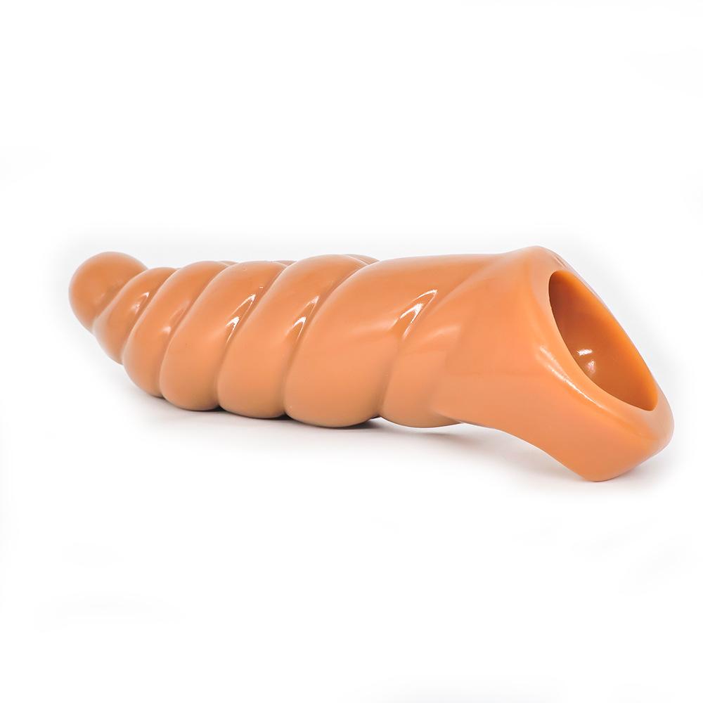 Penis Ring Lock Essence Long and Thick Wearable Fake Penis Sets Exotic Condom Couple Delay Supplies