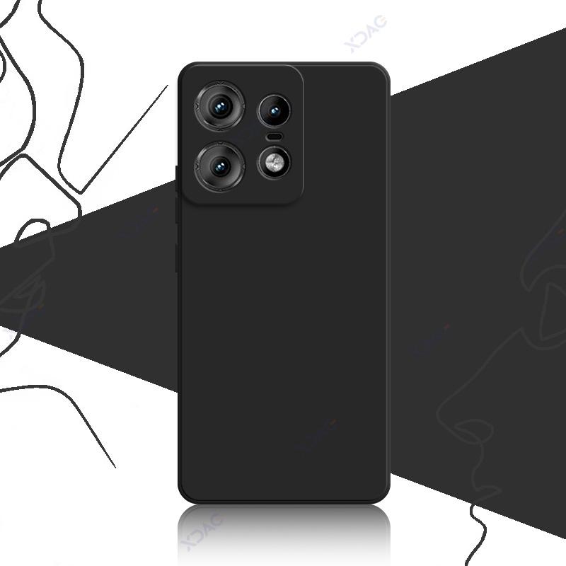 Custodie per cellulari per Motorola Edge 50 Pro Moto Edge50Pro 5G 6.7" Cover posteriore in silicone liquido quadrato morbido e lussuoso Armatura