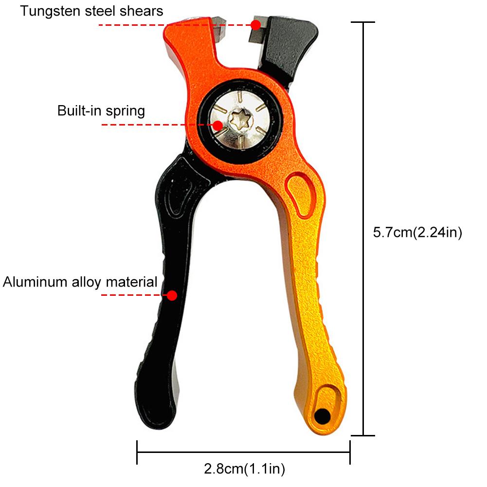 

Mini Fishing Lines Cutter Fishing Lines Scissors Aluminum Alloy Portable Fishing Pliers Fishing Tackles for Outdoor Fishing красный
