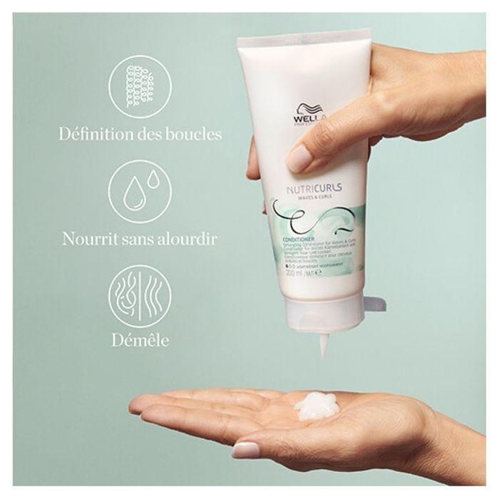 Wella Professionals Nutricurls Après-shampoing Démêlant Pour Cheveux Ondulés Et Bouclés 200ml
