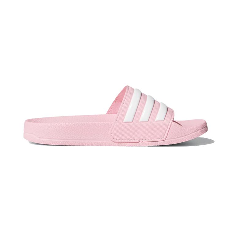Kids' Adidas ADILETTE SHOWER Slip Resistant Anti Kick Slippers White Pink G27628