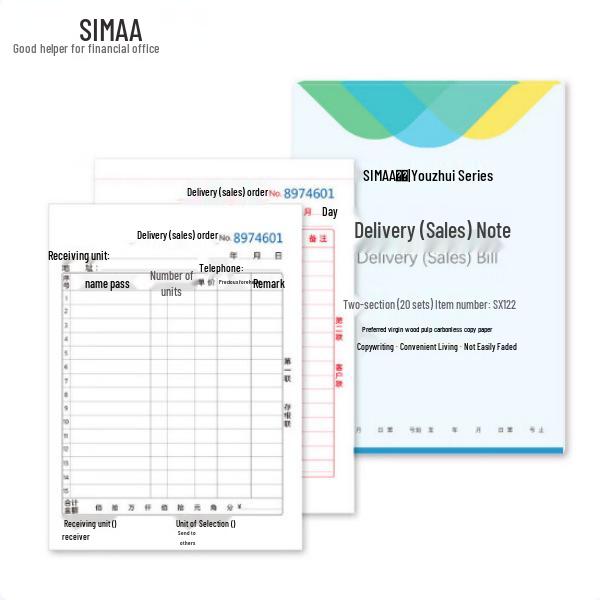 Sima Delivery & Sales Record Book with Triplicate Notes