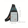 Modische Herren Brusttasche Handtasche Leichte Nylon-Stoff Crossbody Umhängetasche Stilvolle Lässige Herren Bauchtaschen Männliche Brusttasche