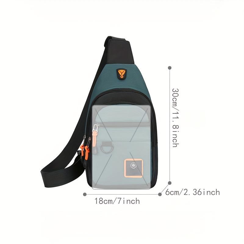 Modische Herren Brusttasche Handtasche Leichte Nylon-Stoff Crossbody Umhängetasche Stilvolle Lässige Herren Bauchtaschen Männliche Brusttasche