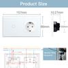 BSEED  Wifi 1/2/3Gang Smart Touch Switches 1/2/3Way Wall Light Switches Tuya Smart Life App Control Plus Sockets EU Standard