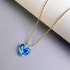 Heart Pendant Collarbone Chain Heart Choker Colored Glaze Material for Girl Teen