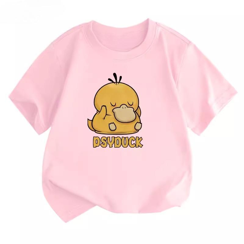 Potdemiel Summer New Pikachu Kids 100 Cotton TShirt Comfortable and Breathable Suitable for Boys and Girls