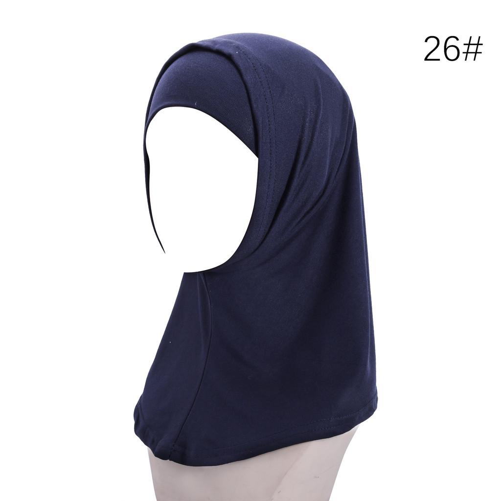 

Kids Pure Cotton Headwear Twopiece Cap And Long Scarf For Spring And Autumn Comfort DarkBlue