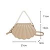 Shell Shaped Crossbody Bag Fashion Mini Shoulder Bag Womens Faux Pearl Chain Handbag ARI