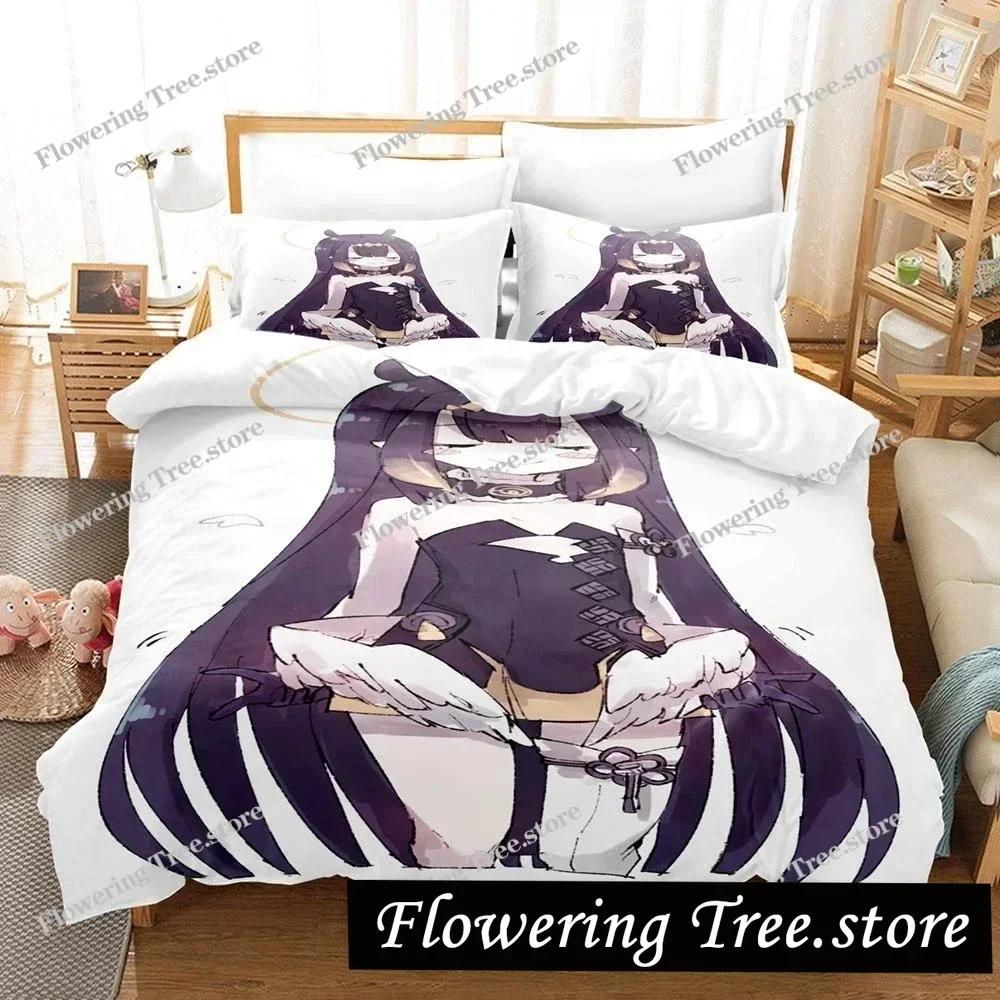 Hololive Ninomae Ina'nis holoEN Bedding Set Boys Girls Twin Queen Size Duvet Cover Pillowcase Bed Kids Adult Home Textileextile0