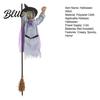 Realistic Halloween Patterns Animated Witch Decoration Sound Activated Lighted Haunted House Prop Themed Decor Creepy Flying with Broom for