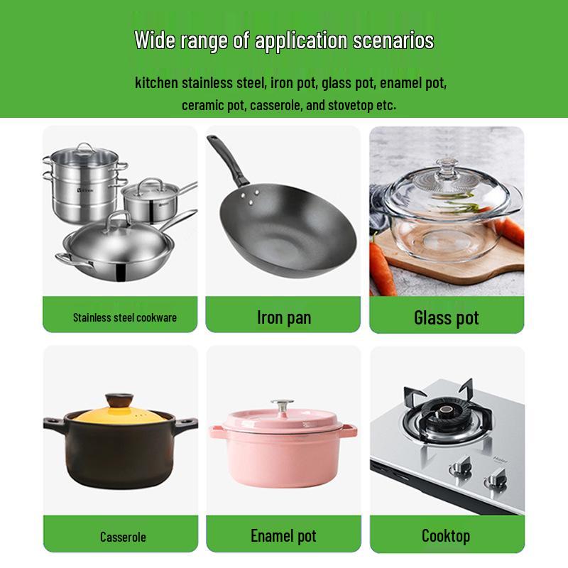 Edelstahlreiniger und Paste zum Entfernen starker Ölflecken mit Kokosöl