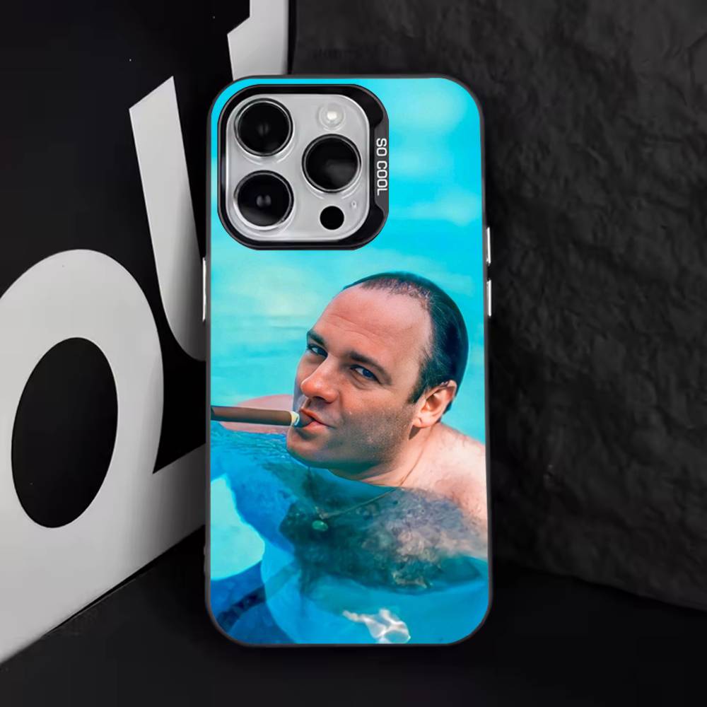 T-Tony S-Soprano Cool Phone Case For iPhone 17,16,15,14,13,12,11,Pro,Max,Plus,E,Air,Mini Black Tpu Cover