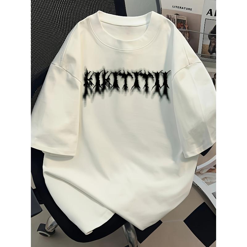Trendy Summer Round-neck Short-sleeve Casual Sports Men's T-shirt,Unique Printed Pattern, Bold and Cool Casual Fashion,Versatile Trendy Sportswear Top