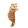Realistic Cat Plush Hanging Decorative Cat Real Pet Item and Figurine, Toy, Object, (White Black)