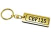 CBF125 Gold and Black Double Ring Acrylic Original Keychain Custom Accessories AA-223-1 - Muffler, Handlebars, Exterior, Mirrors, Parts,