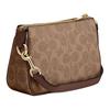 Coach Nolita 19 Vintage Klassisch Blumendruck Reißverschluss Synthetikleder Schulter-Tragetasche Kleine Damen Handtaschen Braun Gelb CW426-IMXHE
