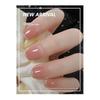 YINKE Nail Tips, 24 Pieces, Nail Tips, Short Nail Supplies, Spring/Summer, Round Tips, Popular, Japanese Style, Simple, Stylish, Short Atmosphere
