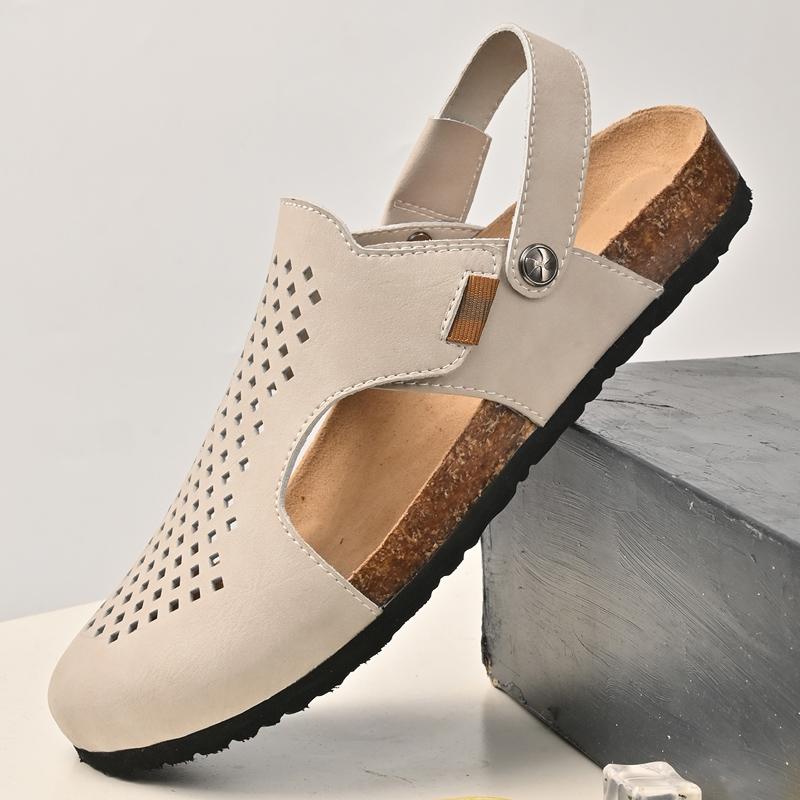 Fashion Sandals Men's Tide Summer New Style Leather Outdoor Leisure Sports Sandals Beach Shoes Handmade Men Causal Shoes