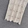 2023 Autumn Gentle Style Lace Shirt & Midi Skirt Set for Women